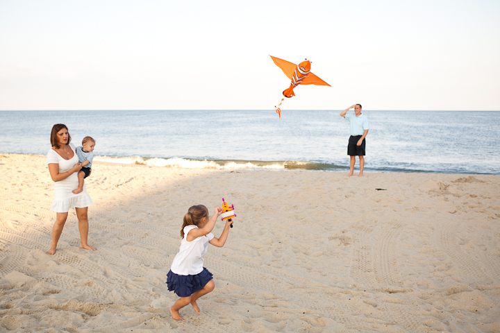 Kite Flying Family Photo