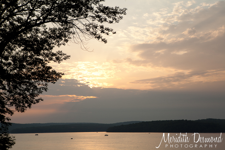 Sunset at Ehrhardt Waterfront Resort PA