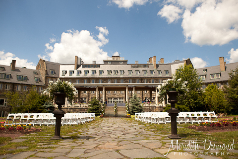 Skytop Lodge wedding ceremony location