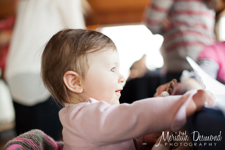 Baby in highchair