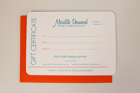Meridith Desmond Photography Gift Certificate