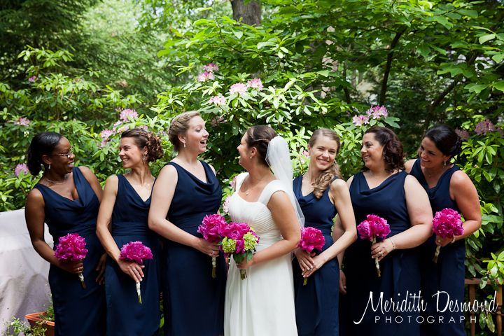 pink peony bridesmaid bouquet photo