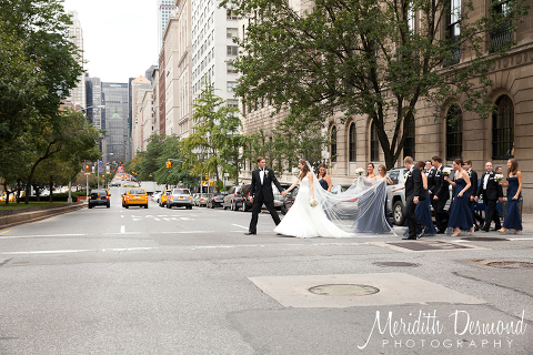Bridal Party on Park Avenue NYC